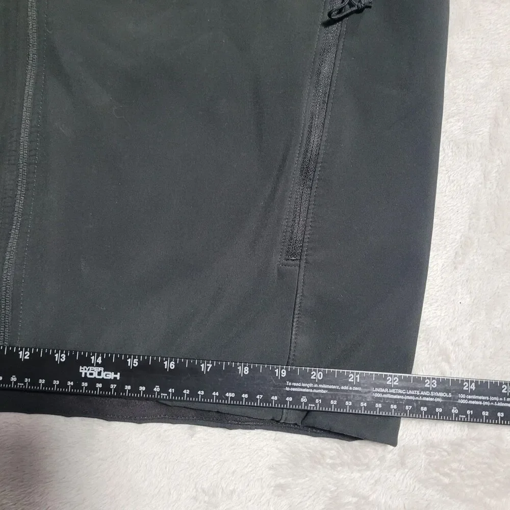 The North Face Softshell Jacket Mens Large Black Full Zip Stand Collar Hiking